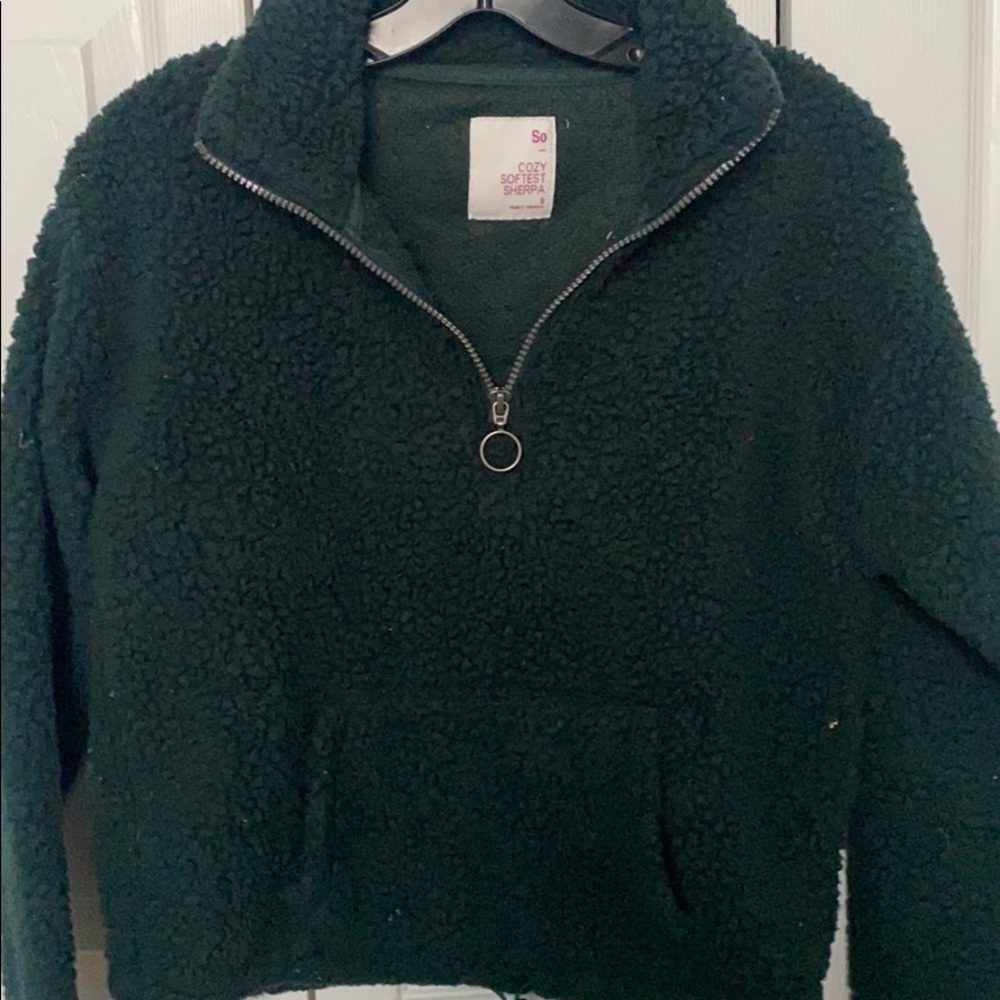 Sherpa Cropped Hoodie
